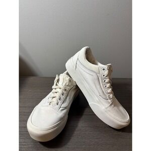Vans Old Skool Platform White Cavan Low Top Sneakers Size 7 womens/5.5 Mens